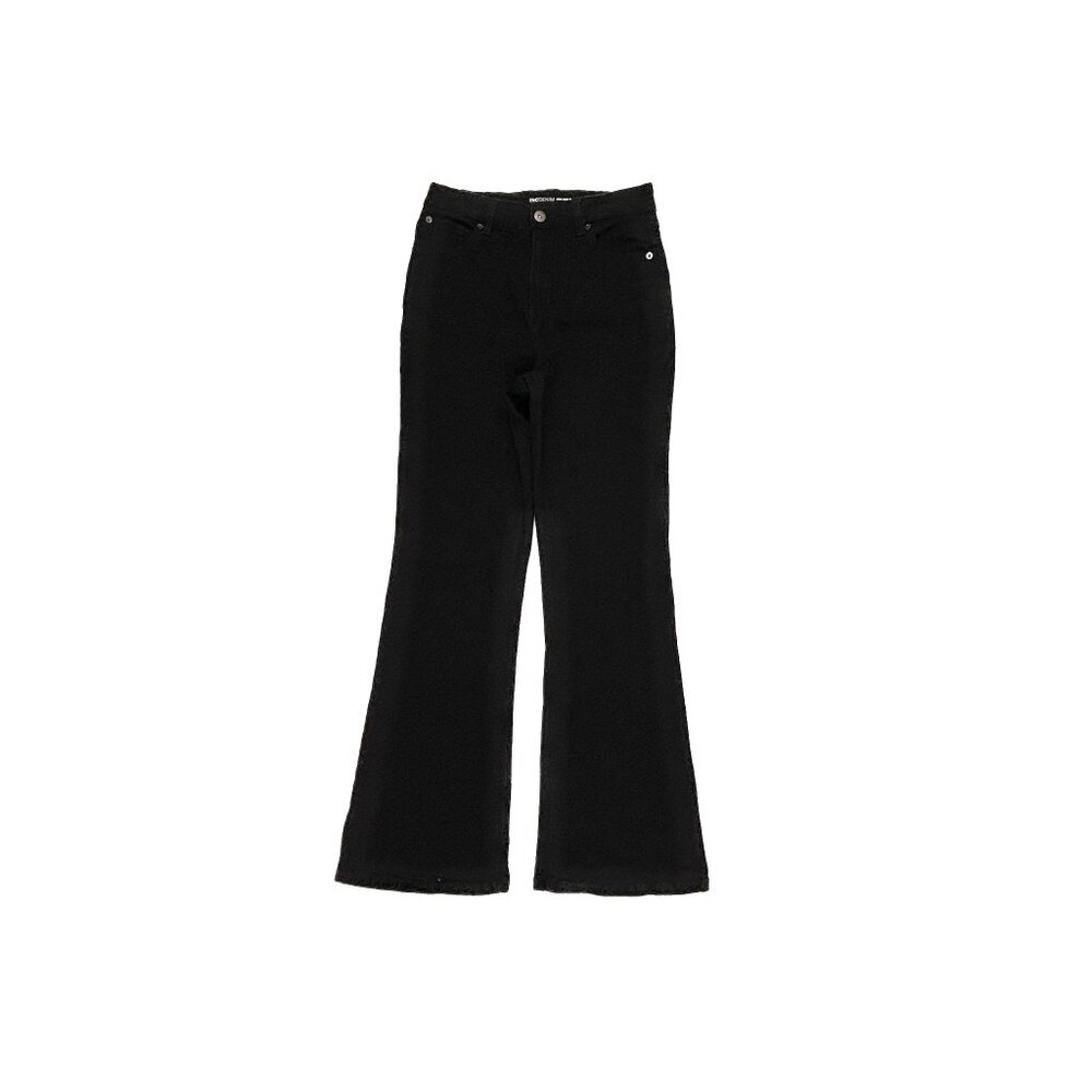 INC International Concepts High Rise Flare Women's size 8 Black Denim Jeans
